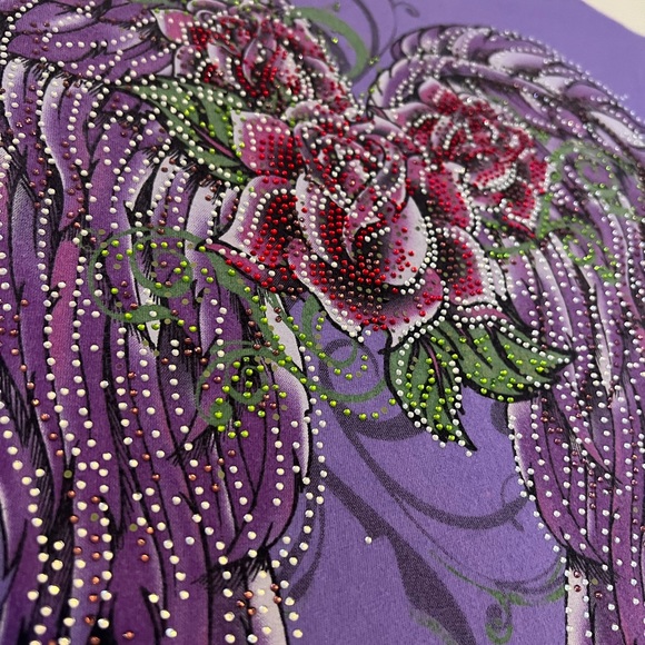 Purple Rhinestone Back Tee - Medium - Picture 15 of 15